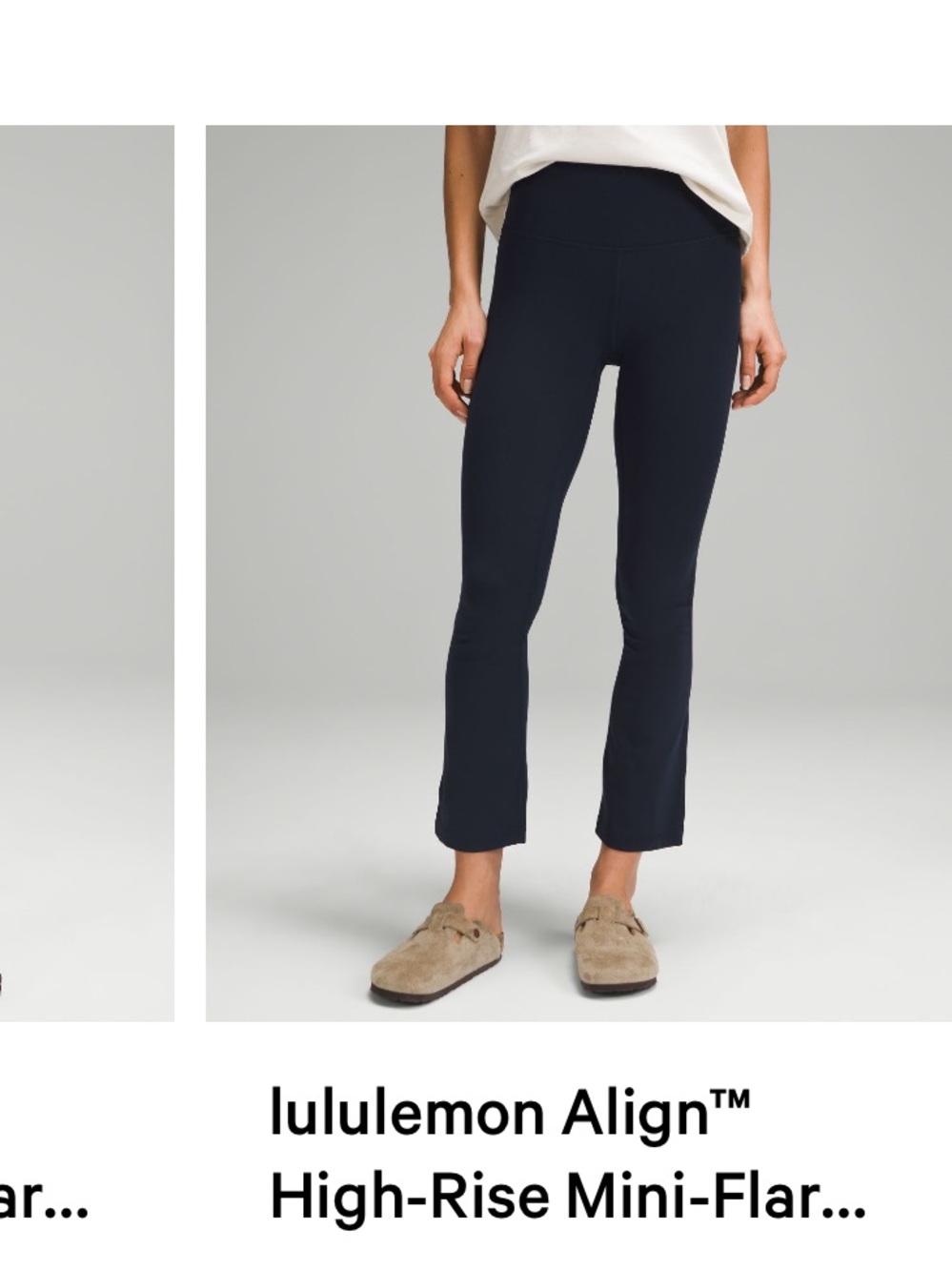 lululemon athletica Navy High-Rise Flared Leggings